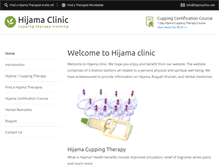 Tablet Screenshot of hijamaclinic.net
